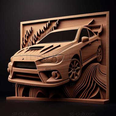 3D мадэль Mitsubishi Lancer (STL)